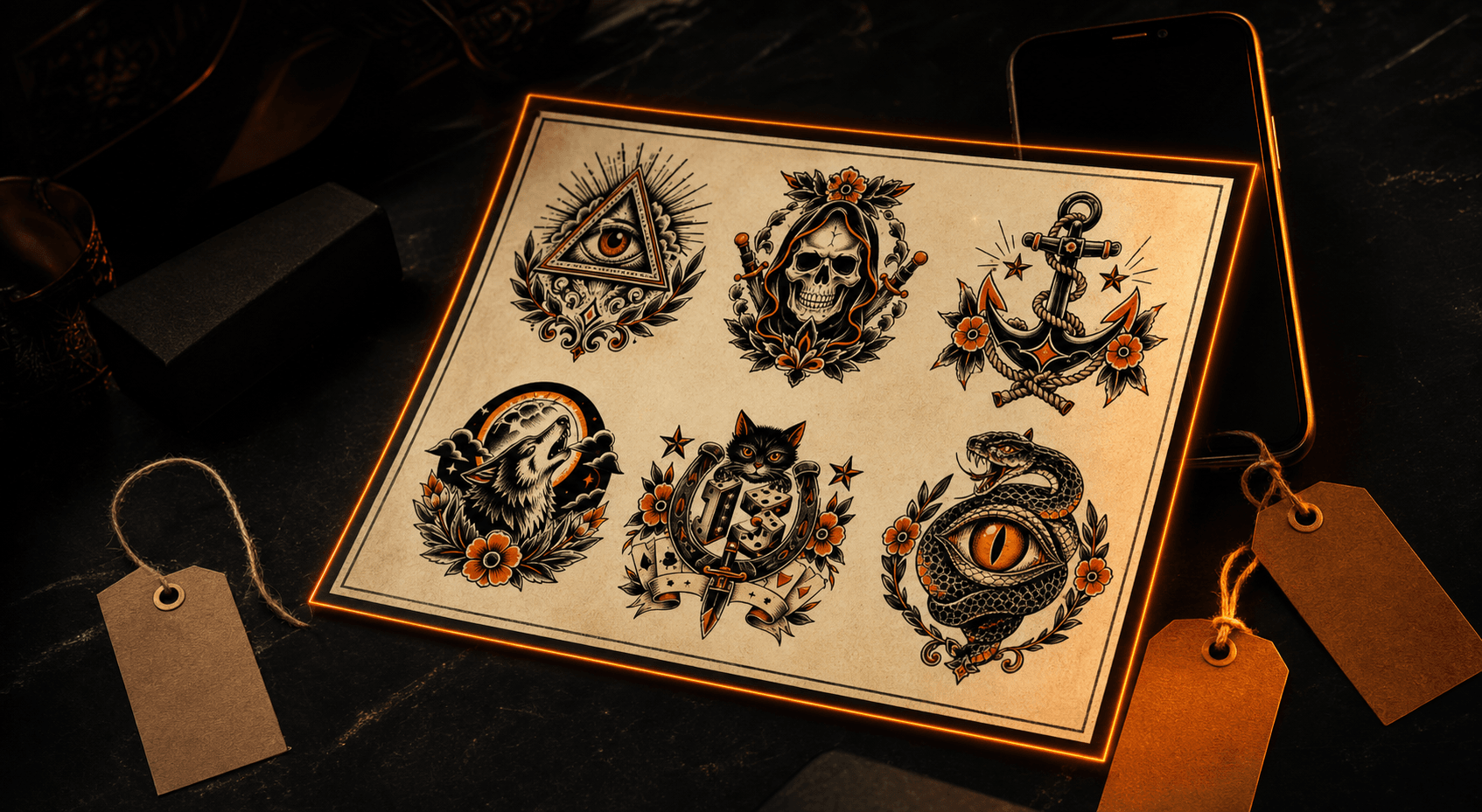 How to sell tattoo flash online: a real guide for tattoo artists. story image