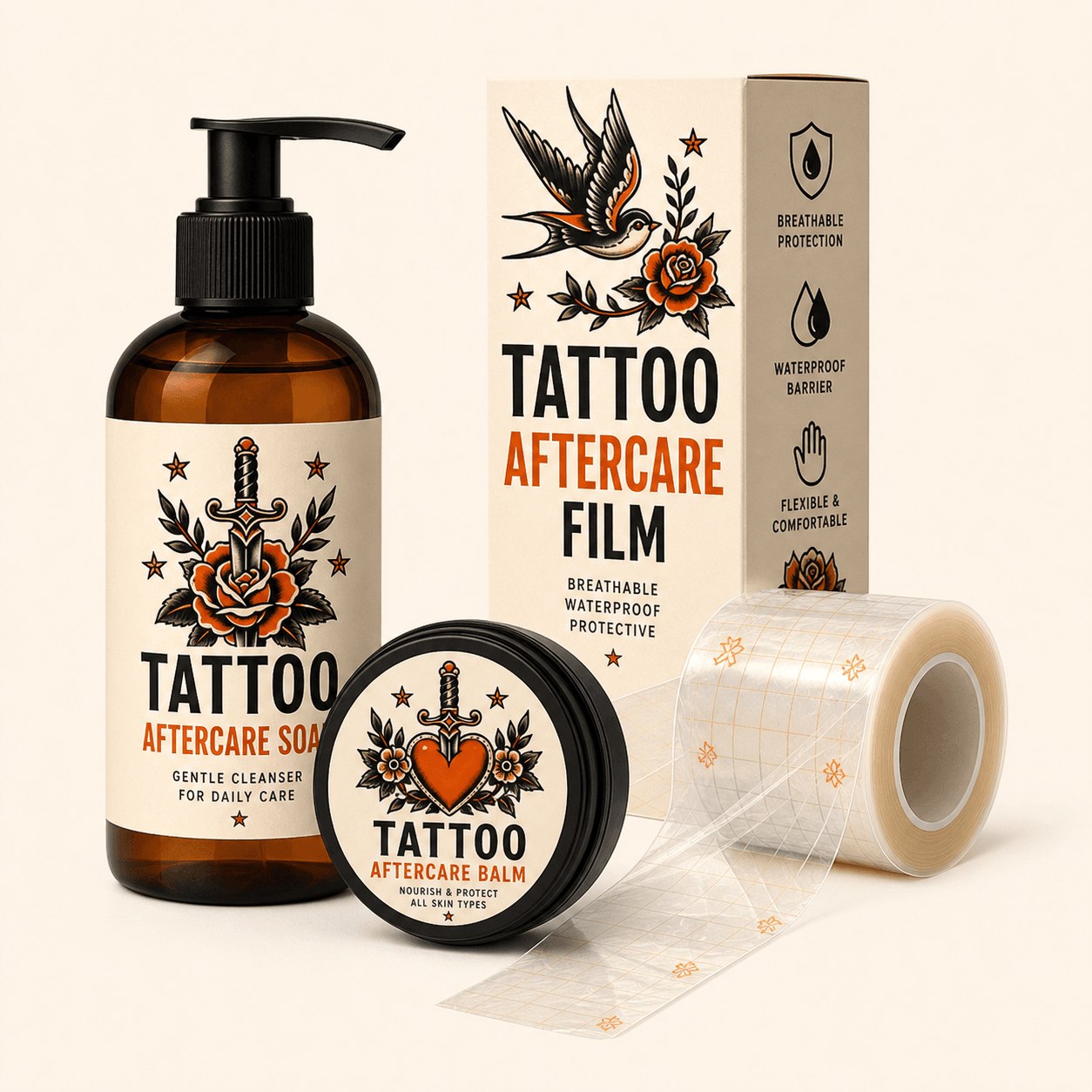 Tattoo aftercare product bundle preview