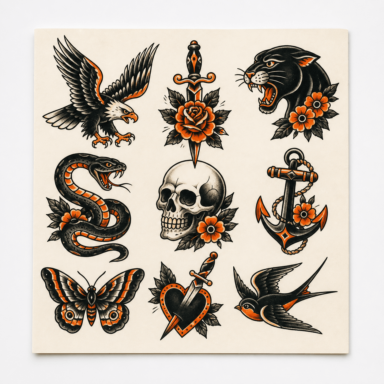 Tattoo flash sheet print product
